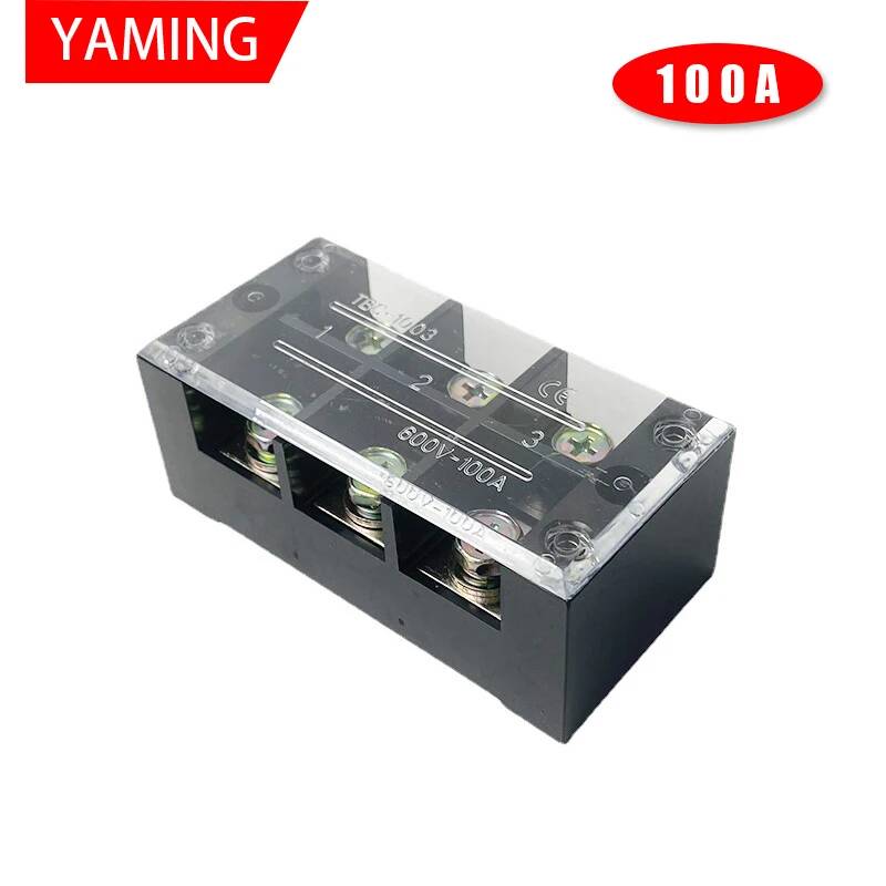 Screw Terminal Block - 2pcs TBC-1003 100A 3P 600V 6