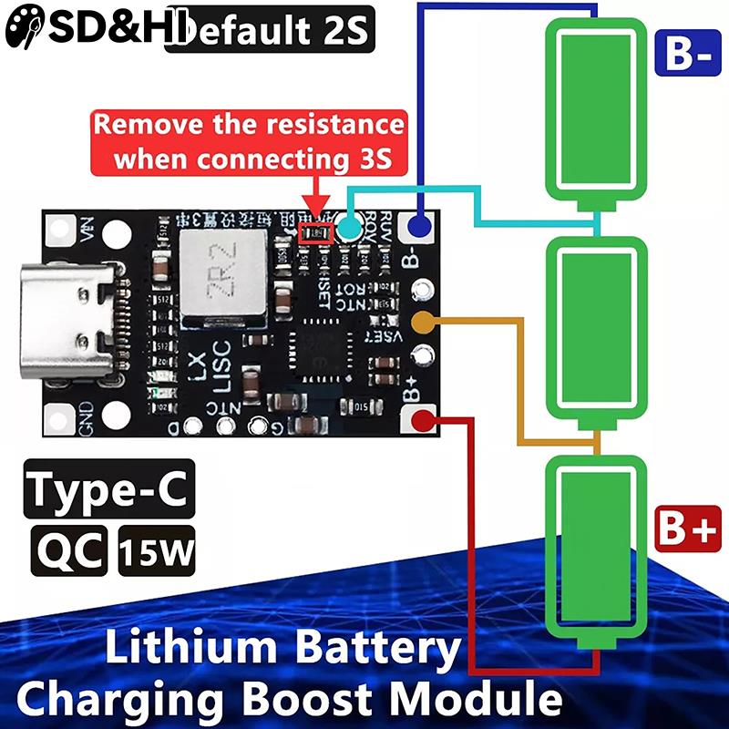1pc Type-C 2S 3S 8.4V 12.6V St - Li Ion Charger Module review and price