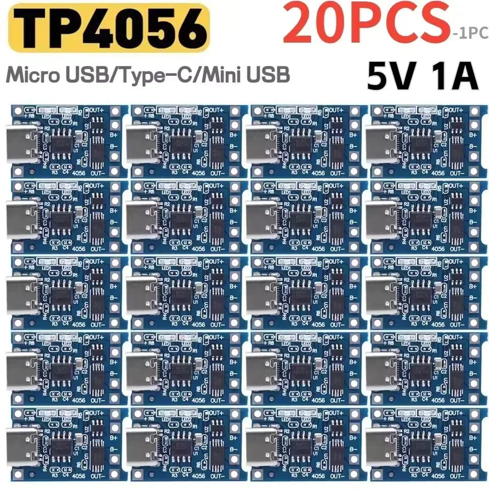 1-20PCS Type-c/Micro/Mini USB  - Tp4056 Module review and price