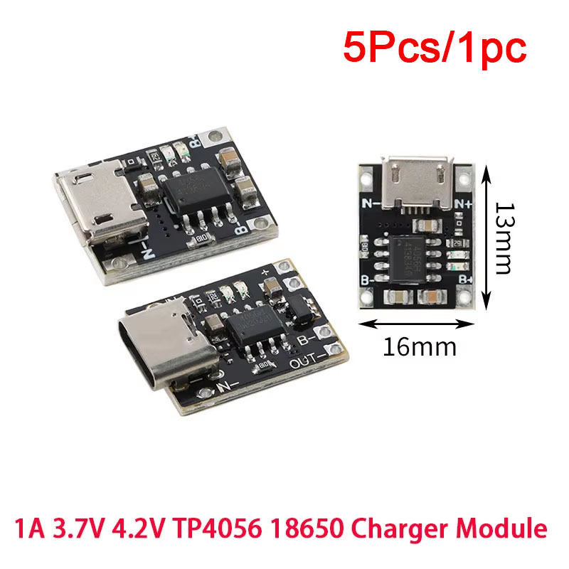 5Pcs/1pc Type-c/Micro USB Mini - Tp4056 Module review and price