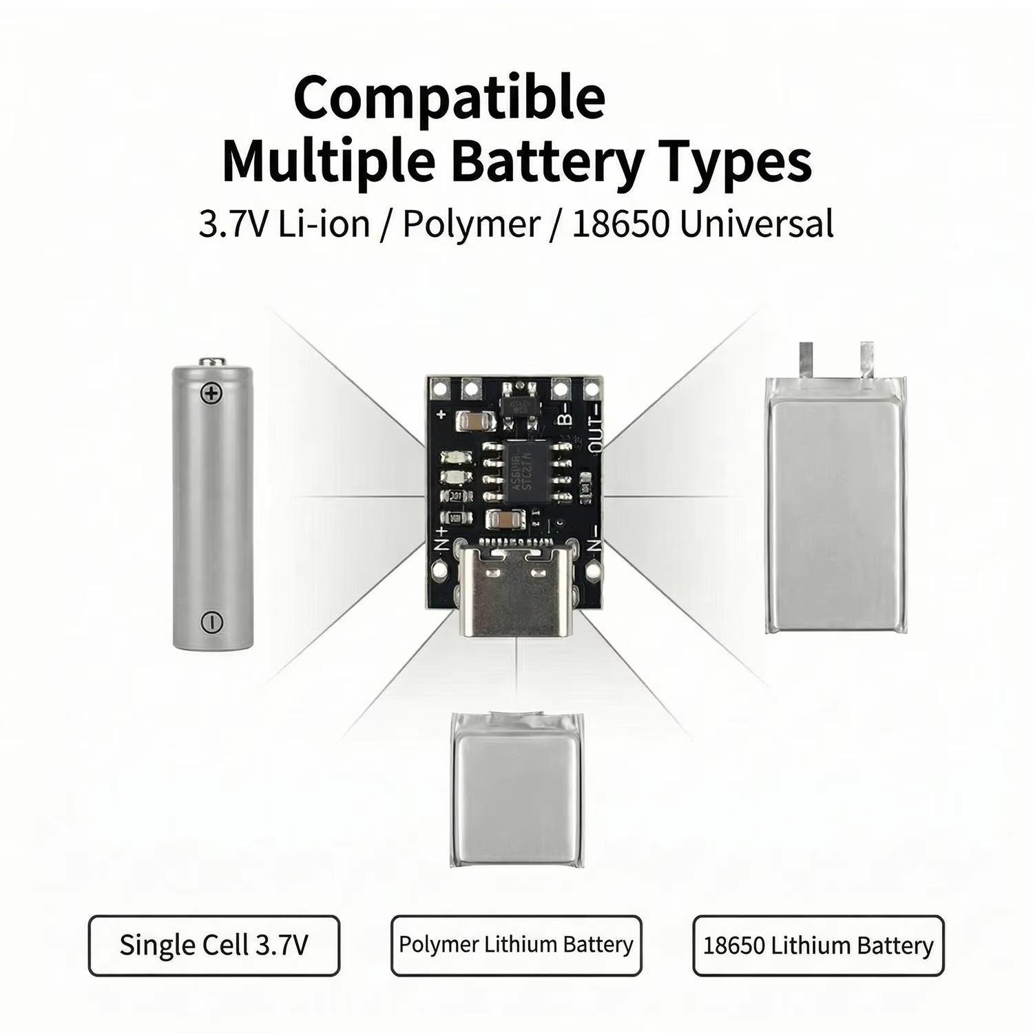 1/10/20PCS 3.7V Lithium Batter - Usb C Cable review and price