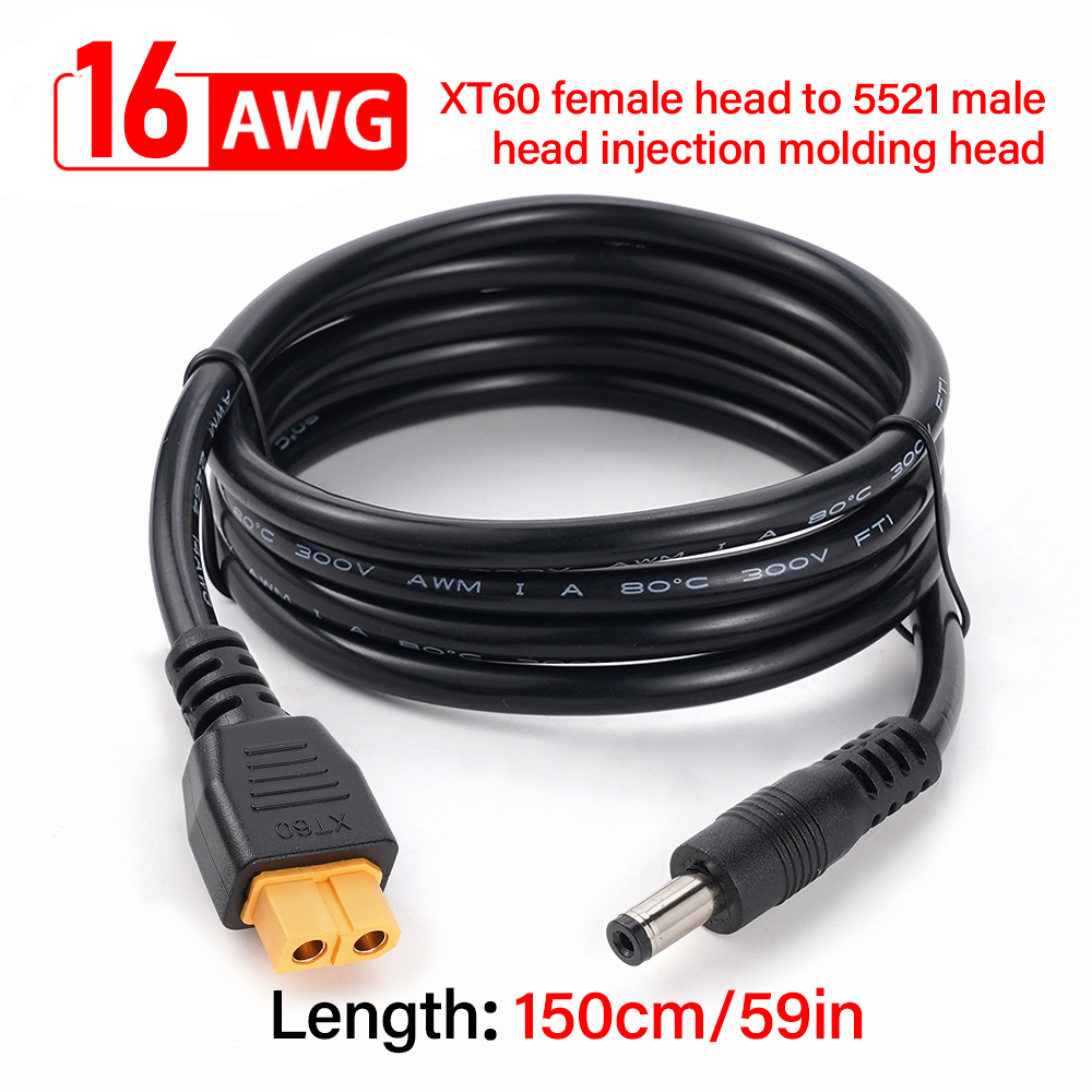 XT60 Female Connector To DC552 - Ipex Connector review and price